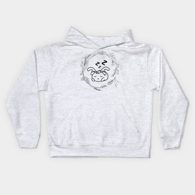 Cute Animal Sleeping Kids Hoodie by NICHE&NICHE